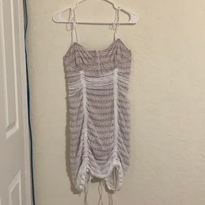 For love and lemons fondant shirred mini dress